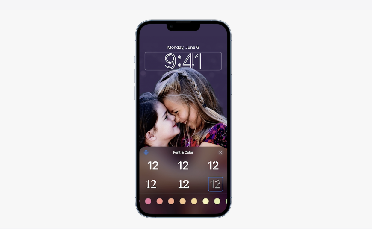 Apple's iOS 16 brings a dramatically improved lock screen to your iPhone. (Image: Apple)