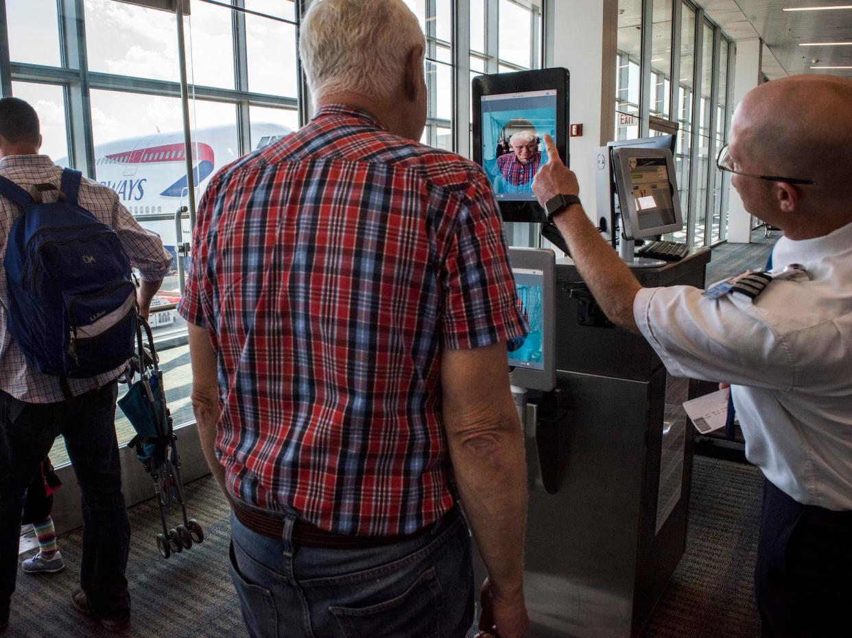 facial recognition airport Dulles