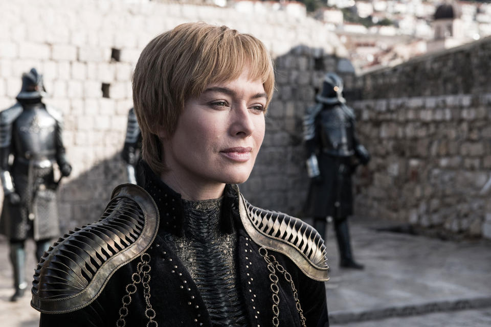 Lena Headey plotting as Cersei Lannister (HBO/Helen Sloan)