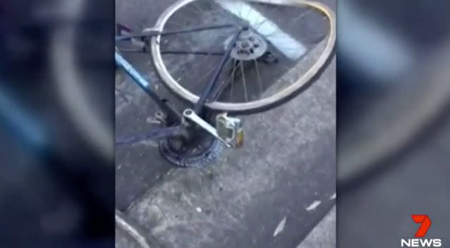 A cyclist has become the victim of a shocking road rage attack. Photo: 7 News