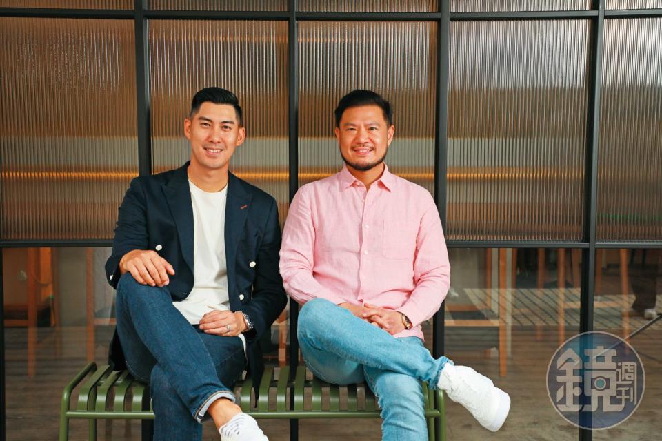 OSSU創辦人毛加恩James（左）與施振邦Parkson（右），將美式風格餐飲引進台灣。