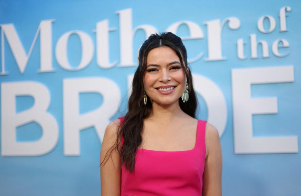 Miranda Cosgrove at the “Mother of the Bride” premiere in California on May 8, 2024. REUTERS