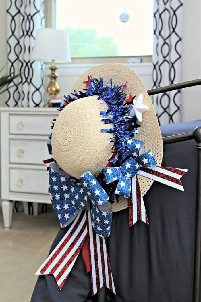 summer hat ribbon 4th of july wreaths