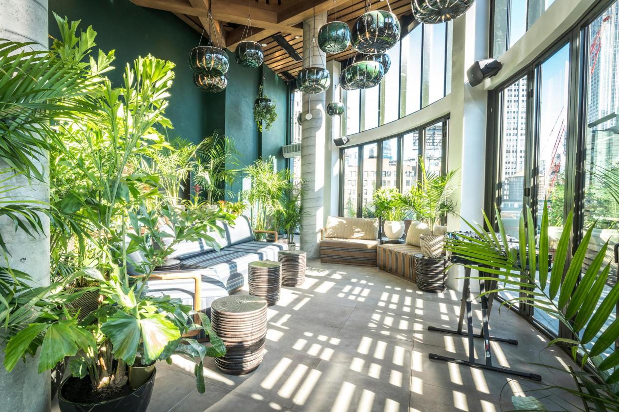 Plant life: The stunning Good Behavior rooftop bar at MADE Hotel NYC: MADE