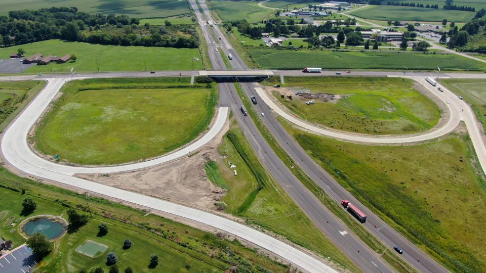 US 20 around Fremont during upgrades to ramps in 2019.