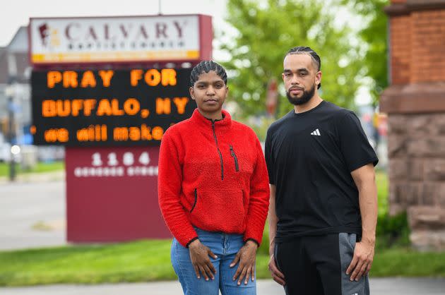 Hough (left) and Carter, are pictured in Buffalo on May 13, 2023.