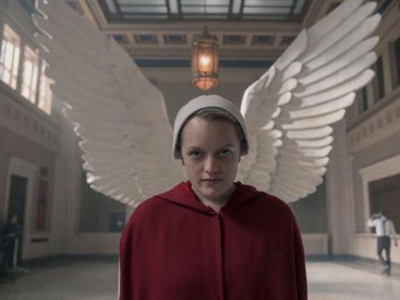 Elisabeth Moss in the Emmy Award-winning series ‘The Handmaid’s Tale (Hulu)