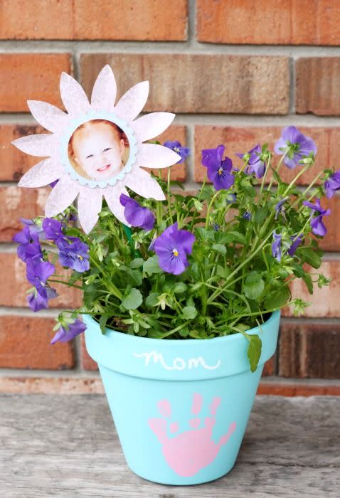 diy flower pot mothers day craft for kids