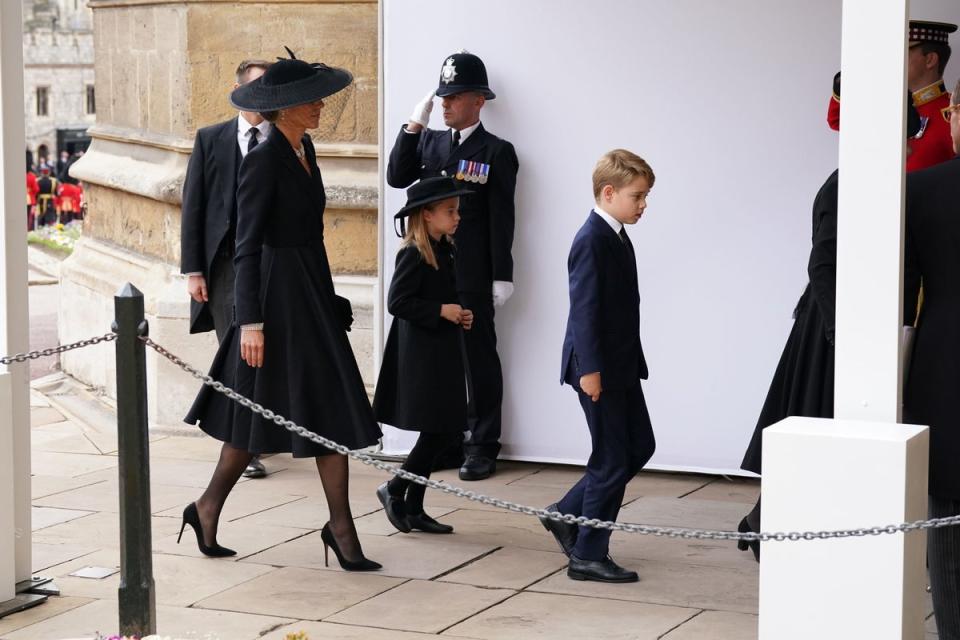 Princess of Wales, Princess Charlotte and Prince George: (PA)