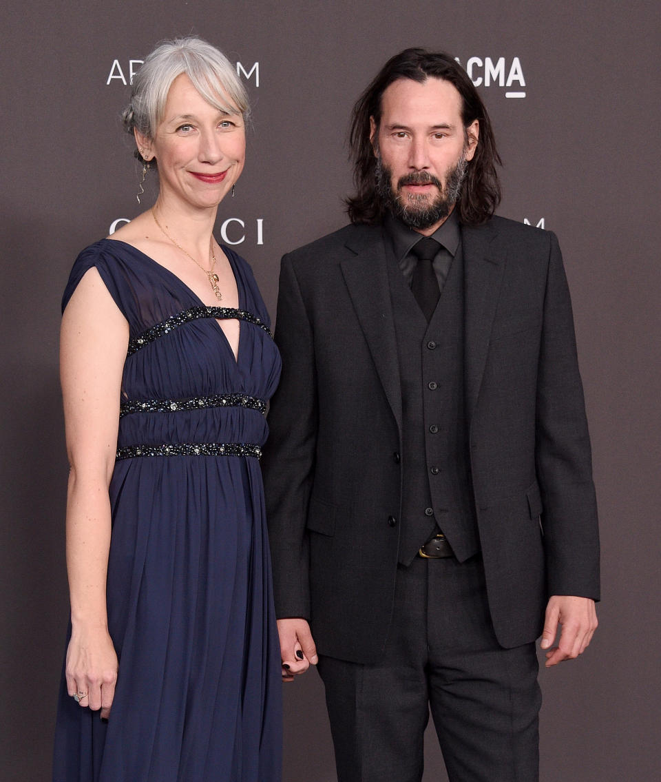 Alexandra Grant and Keanu Reeves. Image via Getty Images. 