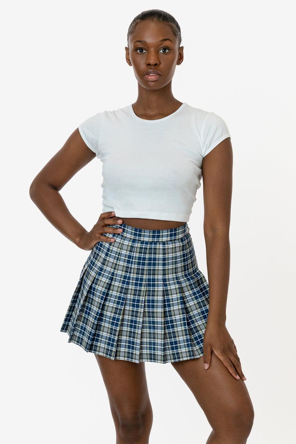 <p><a href="https://go.redirectingat.com?id=74968X1596630&url=https%3A%2F%2Flosangelesapparel.net%2Fproducts%2Frgb300p-plaid-tennis-skirt%3Fvariant%3D41766591824051&sref=https%3A%2F%2Fwww.cosmopolitan.com%2Fstyle-beauty%2Ffashion%2Fa60386787%2Ftaylor-swift-tortured-poets-department-outfits%2F" rel="nofollow noopener" target="_blank" data-ylk="slk:Shop Now;elm:context_link;itc:0;sec:content-canvas" class="link ">Shop Now</a></p><p>Plaid Tennis Skirt </p><p>Los Angeles Apparel</p><p>$64.00</p>