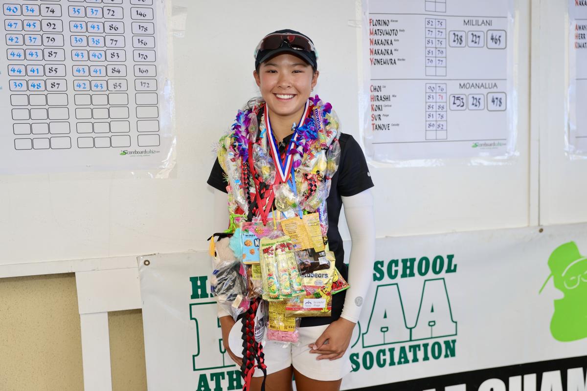 Iolani's Jasmine Wong & Punahou capture 2024 HHSAA Girls Golf State