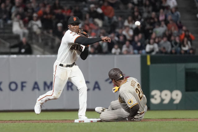 San Francisco Giants pitcher Logan Webb during a baseball game against the  Boston Red Sox in San Francisco, Friday, July 28, 2023. (AP Photo/Jeff Chiu  Stock Photo - Alamy