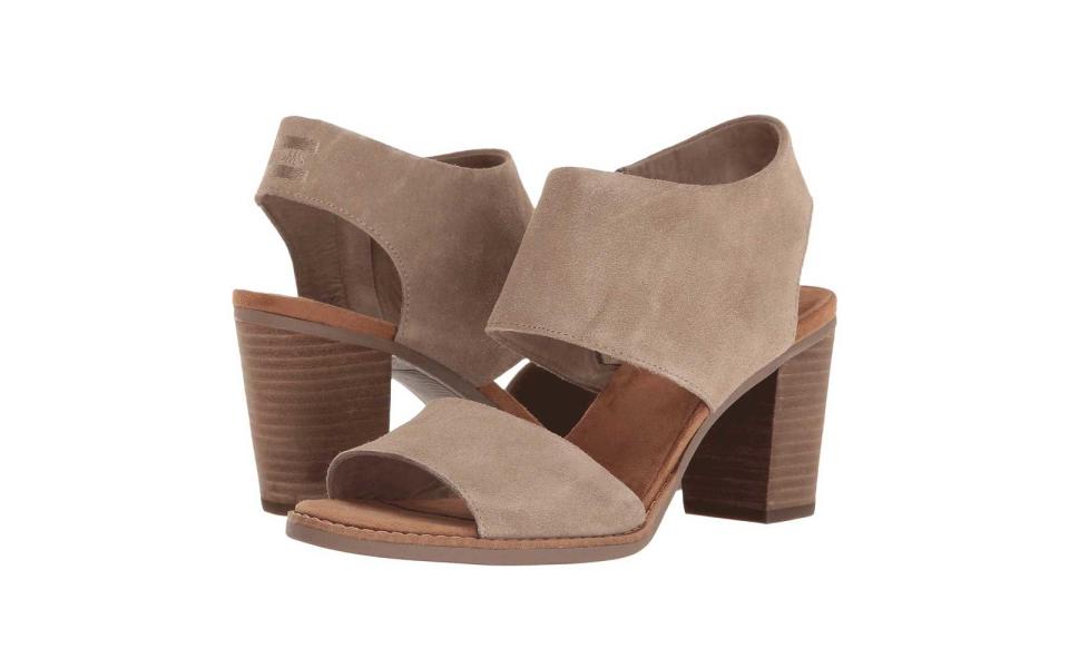 Easy Block Heels: Toms ‘Majorca’ Cutout Sandal