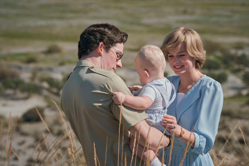 Josh O'Connor as Prince Charles and Emma Corrin as Princess Diana in The Crown - Des Willie/Netflix