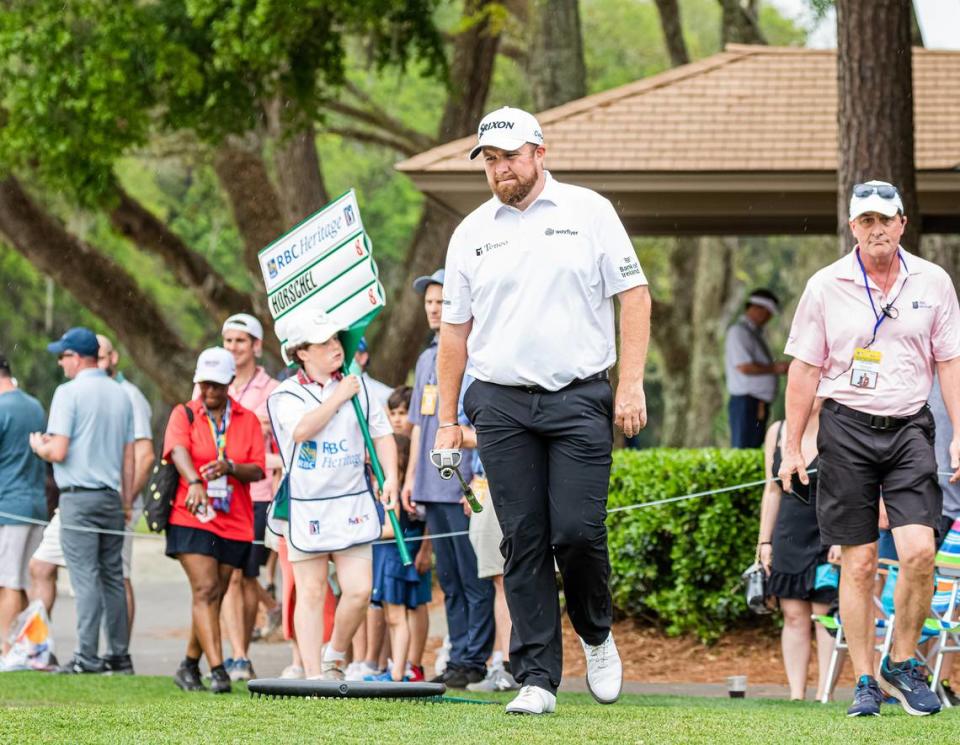 Shane Lowry on the 13th hole during the third round of the RBC Heritage Presented by Boeing on Saturday, April 16, 2022 at Harbour Town Golf Links in Sea Pines on Hilton Head Island.