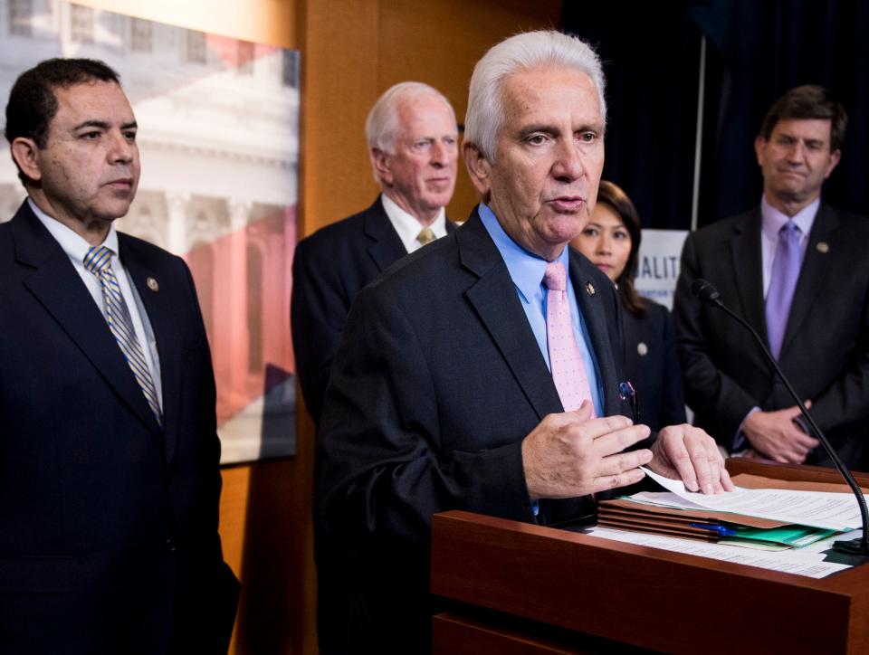 Rep. Jim Costa of California speaks at a news conference held by the Blue Dog Coalition,&nbsp;a House caucus comprised of &ldquo;fiscally responsible Democrats,&rdquo; two years ago. He was first elected to his Fresno-area seat in 2004.&nbsp; (Photo: Bill Clark via Getty Images)