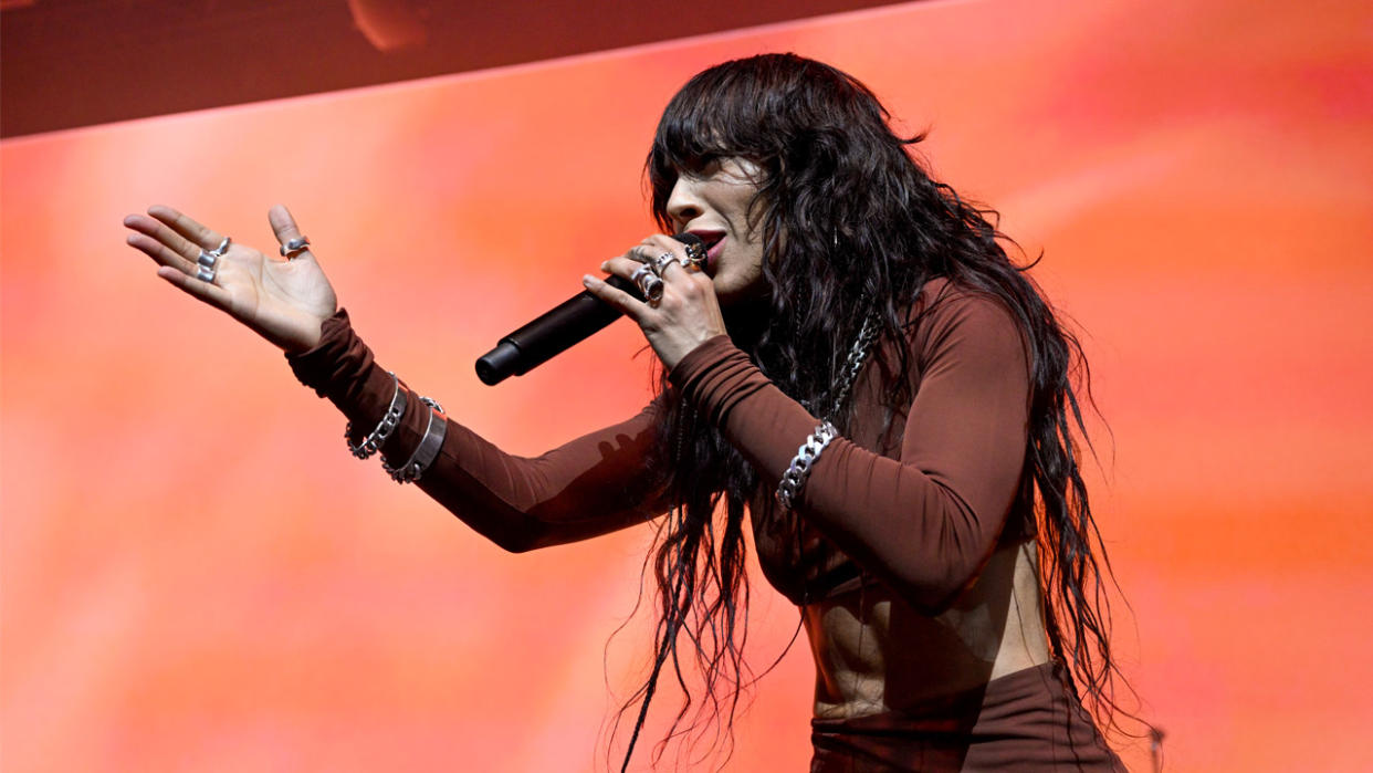  Sweden’s representative for Eurovision 2023, Loreen performs during the London Eurovision Party 2023 at the Outernet London 