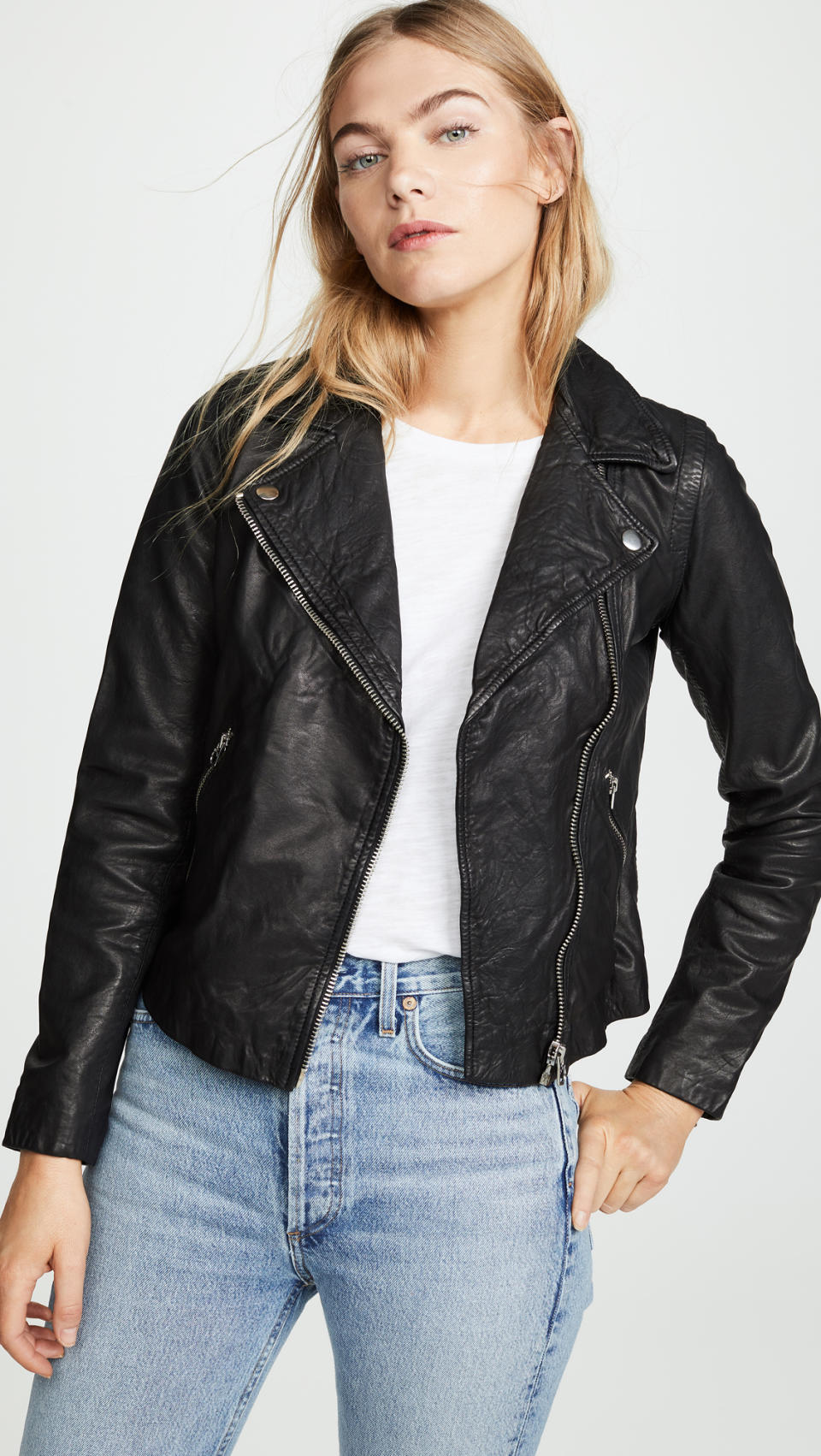 Madewell Washed Leather Motorcycle Jacket