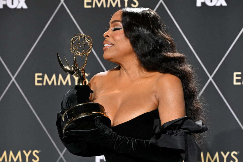 Niecy Nash-Betts, winner of Outstanding Supporting Actress in a Limited/Anthology Series or Movie, Dahmer Monster: The Jeffrey Dahmer Story<p>ROBYN BECK/AFP via Getty Images</p>