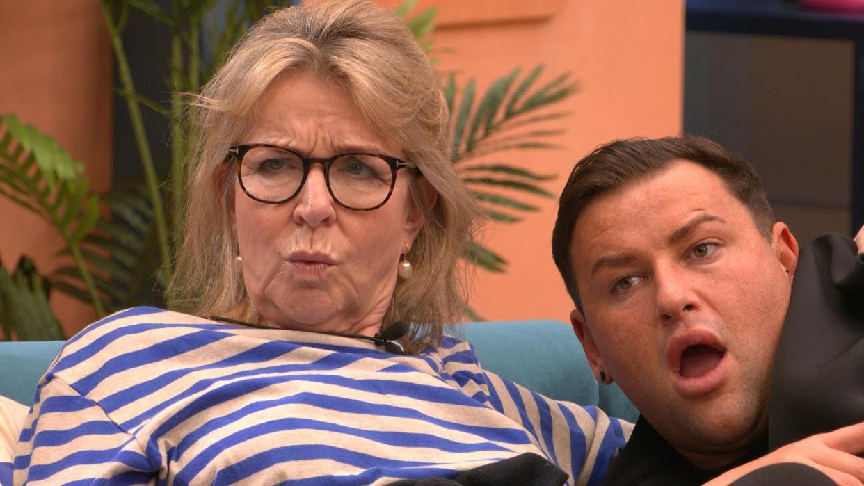 Fern Britton and David Potts have both made it to the final of a muted Celebrity Big Brother reboot. (ITV/Shutterstock)