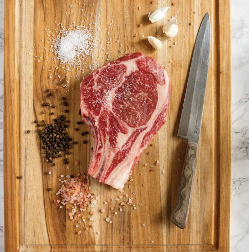 <p><a href="https://kccattlecompany.com/collections/steaks/products/wagyu-beef-ribeye?variant=39796215644259" rel="nofollow noopener" target="_blank" data-ylk="slk:Shop Now;elm:context_link;itc:0;sec:content-canvas" class="link ">Shop Now</a></p><p>Wagyu Ribeye</p><p>kccattlecompany.com</p><p>$66.49</p>