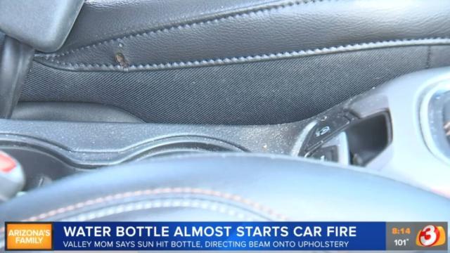 Leaving a Water Bottle in the Car Is a Fire Risk