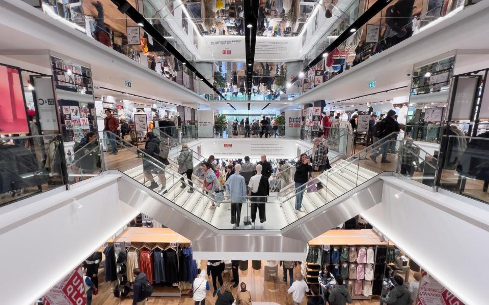 The opening day of Scotland's first Uniqlo store in Princes Street, Edinburgh