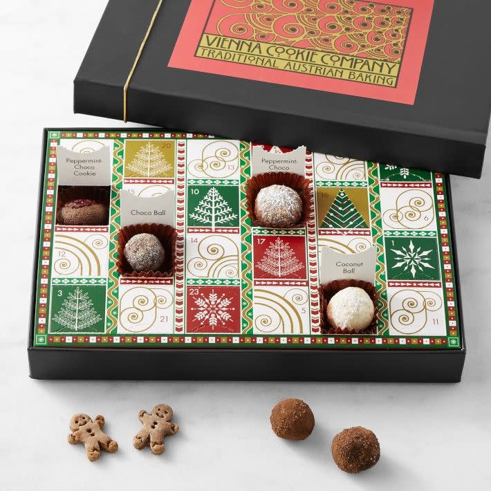 <p><a href="https://go.redirectingat.com?id=74968X1596630&url=https%3A%2F%2Fwww.williams-sonoma.com%2Fproducts%2Fvienna-cookie-company-advent-calendar&sref=https%3A%2F%2Fwww.housebeautiful.com%2Fshopping%2Fg40925350%2Fadvent-calendar-ideas%2F" rel="nofollow noopener" target="_blank" data-ylk="slk:Shop Now;elm:context_link;itc:0;sec:content-canvas" class="link rapid-noclick-resp">Shop Now</a></p><p>Vienna Cookie Company Advent Calendar</p><p>williams-sonoma.com</p><p>$84.95</p>