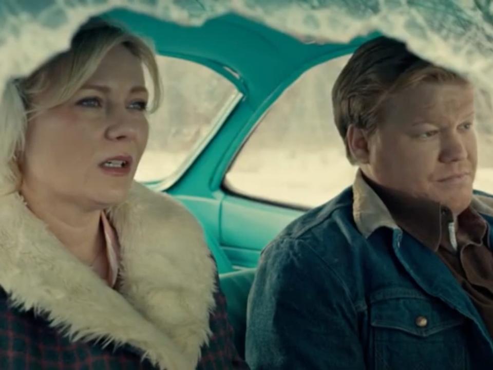 Kirsten Dunst and Jesse Plemons as the Blumquists in "Fargo" season 2.