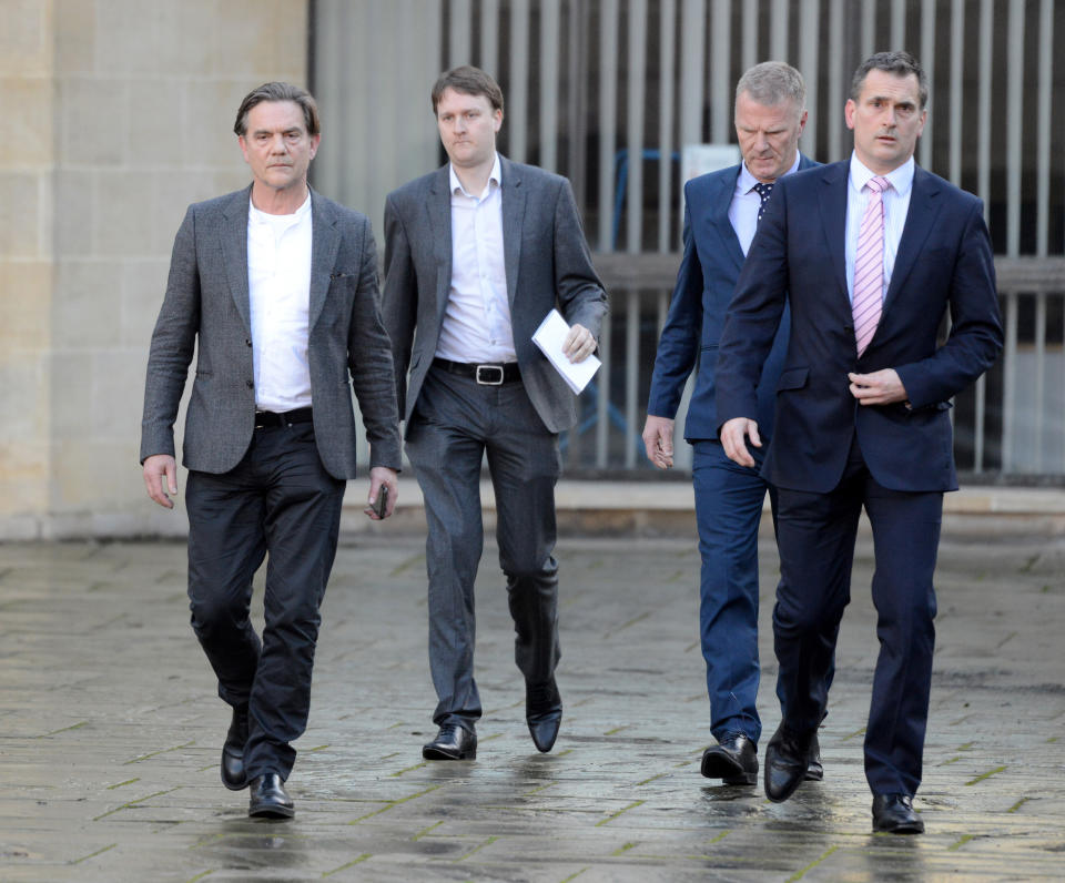 John Michie gives a statement at Winchester Crown Court on February 28. (Finnbarr Webster/Getty Images)