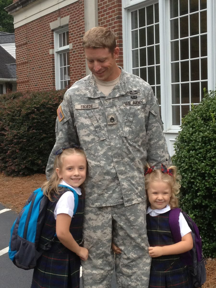 Michael Froede and his daughters.