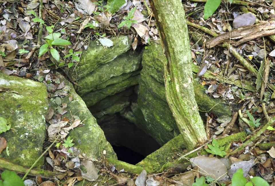 A photograph released to Reuters on August 22, 2014 shows a chultun, an underground chamber for the collection of rainwater inTamchen May 5, 2014. (REUTERS/Research Center of the Slovenian Academy of Sciences and Arts)