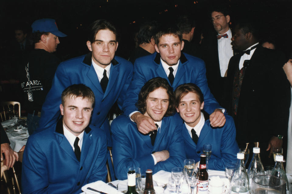 The star's career took a turn following the disbandment of Take That (pictured in 1994). (Getty Images)