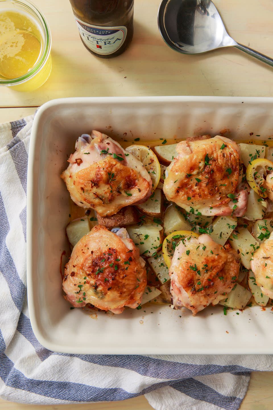 Garlic Butter Baked Chicken Thighs