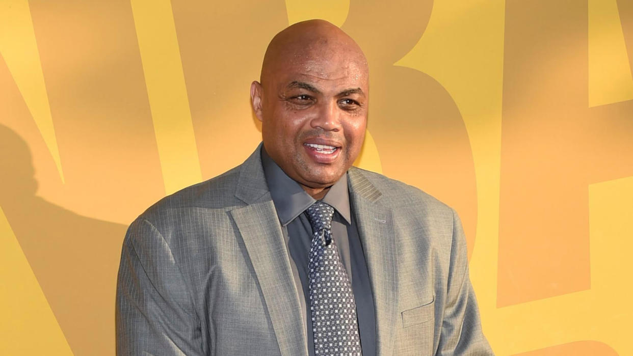 Mandatory Credit: Photo by Invision/AP/REX/Shutterstock (9241427aq)Charles Barkley arrives at the NBA Awards at Basketball City at Pier 36, in New York2017 NBA Awards - Arrivals, New York, USA - 26 Jun 2017.