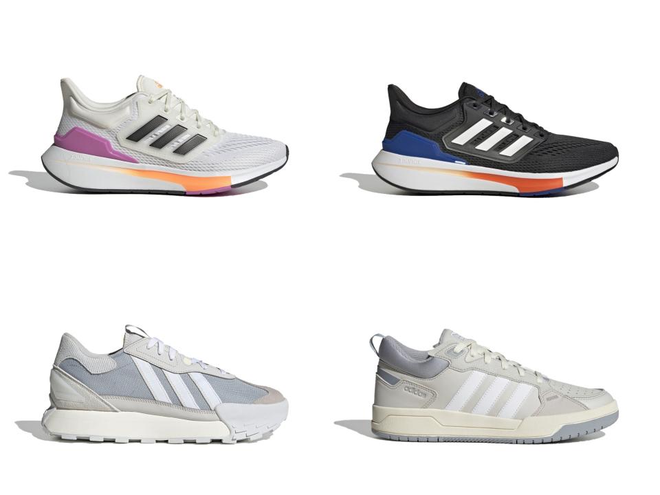 Adidas EQ21 RUN慢跑鞋，舒適又有高顏值！圖片來源：adidas