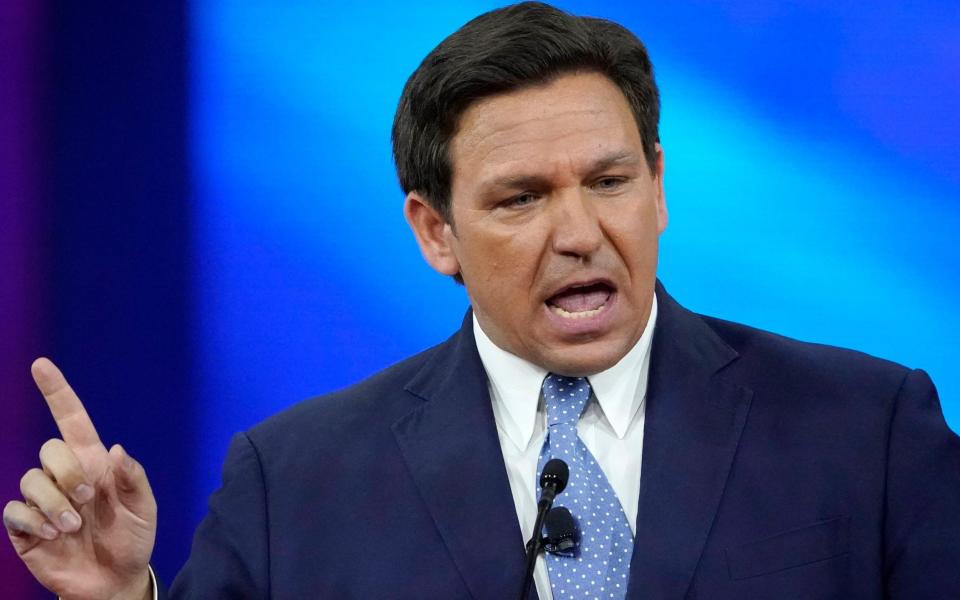 Florida's Republican governor Ron DeSantis - AP Photo/John Raoux