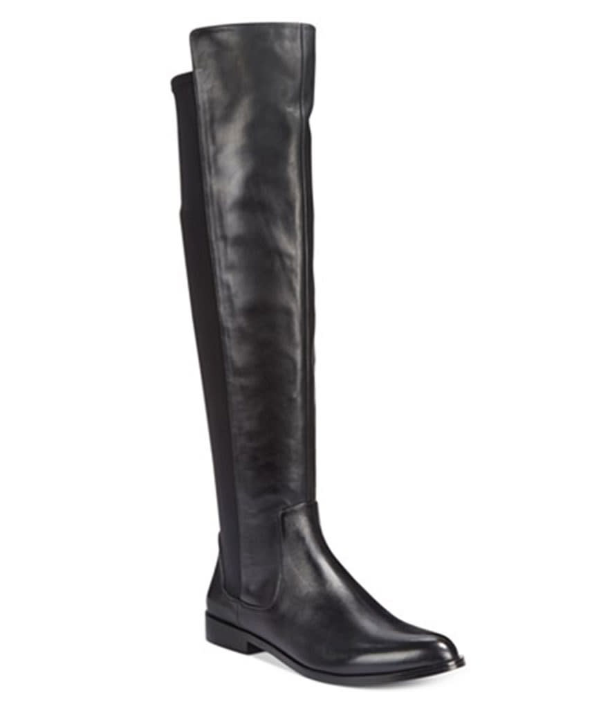 Clarks Bizzy Girl Black Leather Boots, $100, clarks.com