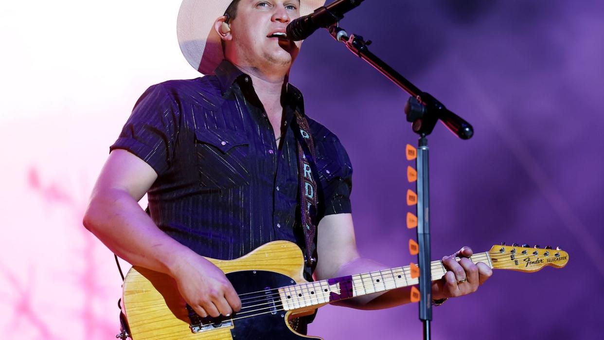 <div>INDIO, CALIFORNIA - APRIL 28: Jon Pardi performs onstage during Day 1 of the 2023 Stagecoach Festival on April 28, 2023 in Indio, California. (Photo by Monica Schipper/Getty Images for Stagecoach)</div>