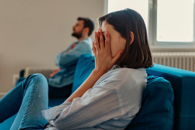 <p>Getty</p> An unhappy girlfriend (stock image)