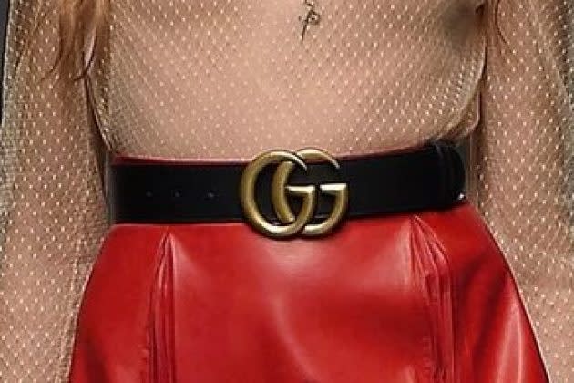 Gucci 2015 Re-edition GG Wide Leather Belt (Belts,Waist)