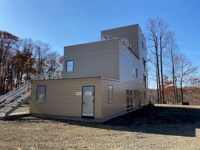 Rockland Fire Training Center's Fire Operations Building being finished for training