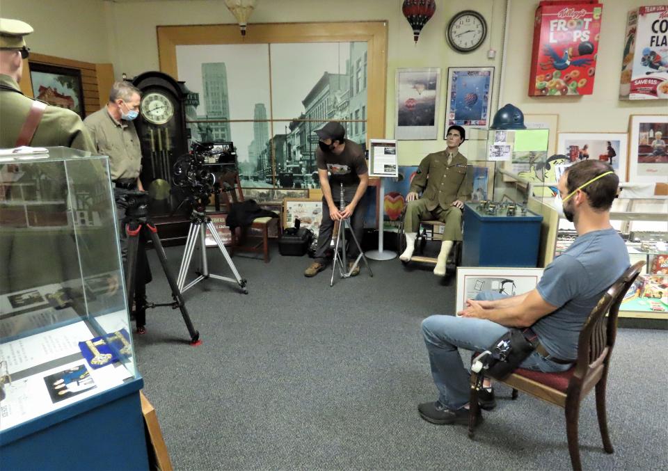 Film crews from Discovery+ visited the Battle Creek Regional History Museum in August 2021 for an episode on cereal in its new series, "The Messy History of American Food."