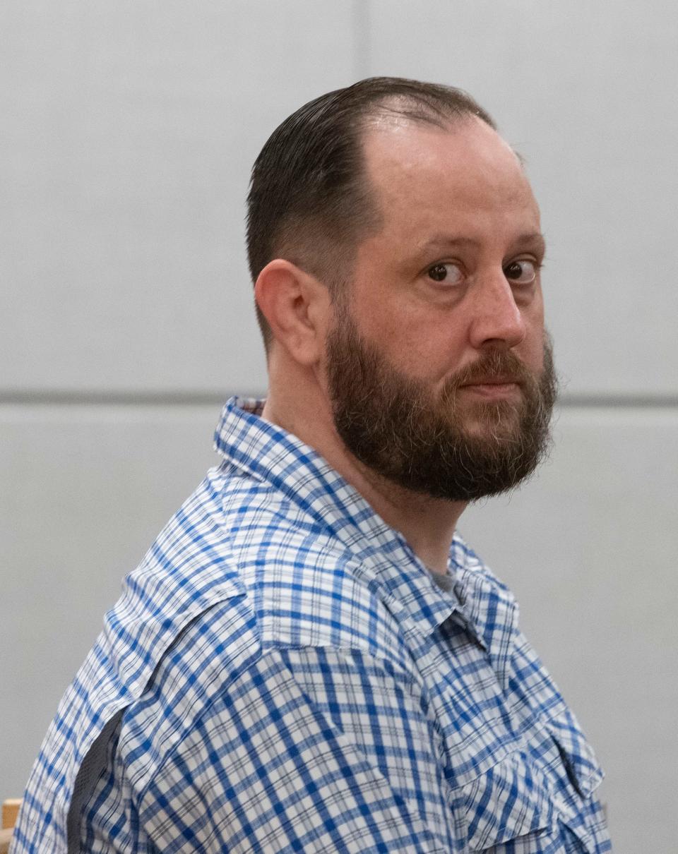 Charles Watts waits for a competencancy hearing before Circuit Judge Coleman Robinson on Tuesday, Sept. 12, 2023. Watts was found not guilty by insanity for trying to murder his girlfriend with a hatchet in October 2020.