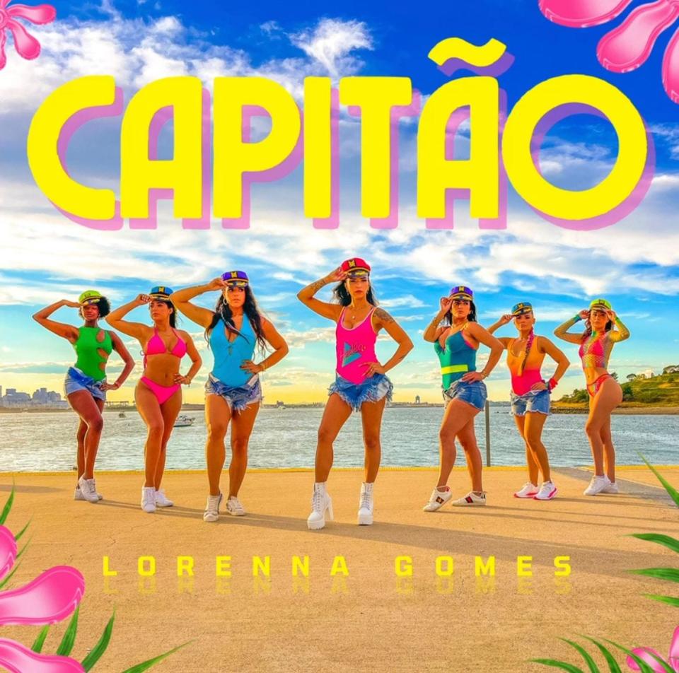 The cover of Lorenna Gomes' new single, "Capitão" ("Captain" in Portuguese).