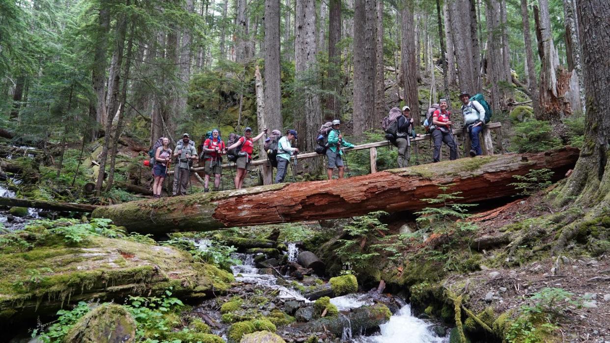 Since 2016, National Parks Conservation Association has worked to provide advocacy opportunities for veterans, service members, and their families by connecting them to park protection campaigns. The nonprofit seeks meaningful opportunities to educate veterans on the issues facing parks such as Olympic National Park where this group is hiking.