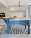 <p> Want to make your kitchen island the dazzling star of the show (okay, scheme)? Amp up its &#x2018;flock and gather&#x2019; status for cooking and socializing with feature tile patterns that create a practical rug effect, adding color and interest from below.&#xA0; </p>