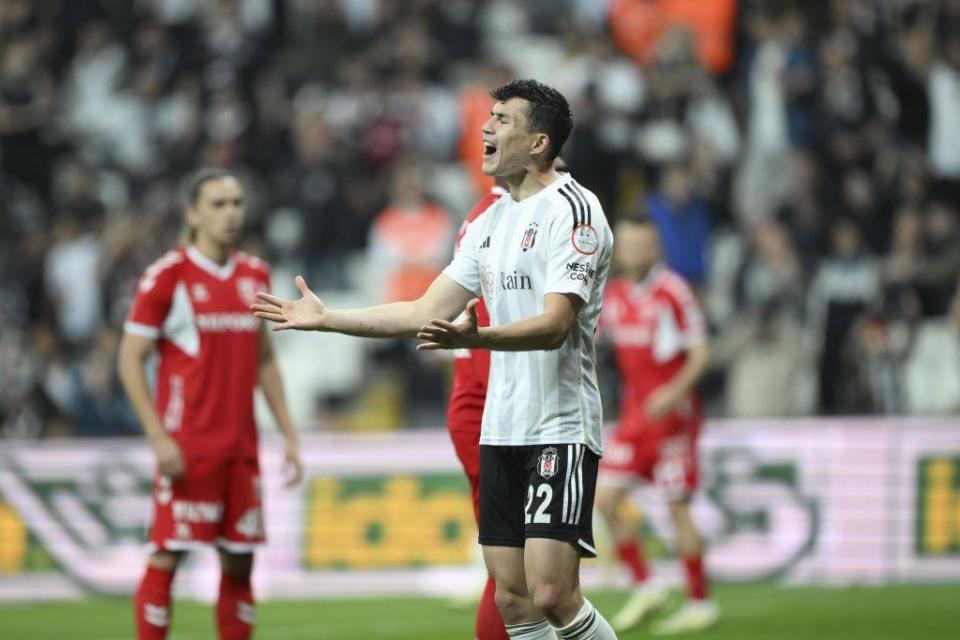 A Besiktas player shows his frustration