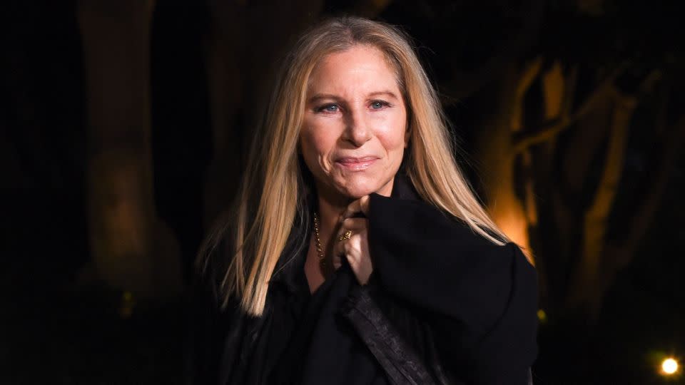 In this 2018 photo, Barbra Streisand attends CHANEL Dinner Celebrating Our Majestic Oceans, A Benefit For NRDC on in Malibu, California. - Presley Ann/Patrick McMullan/Getty Images